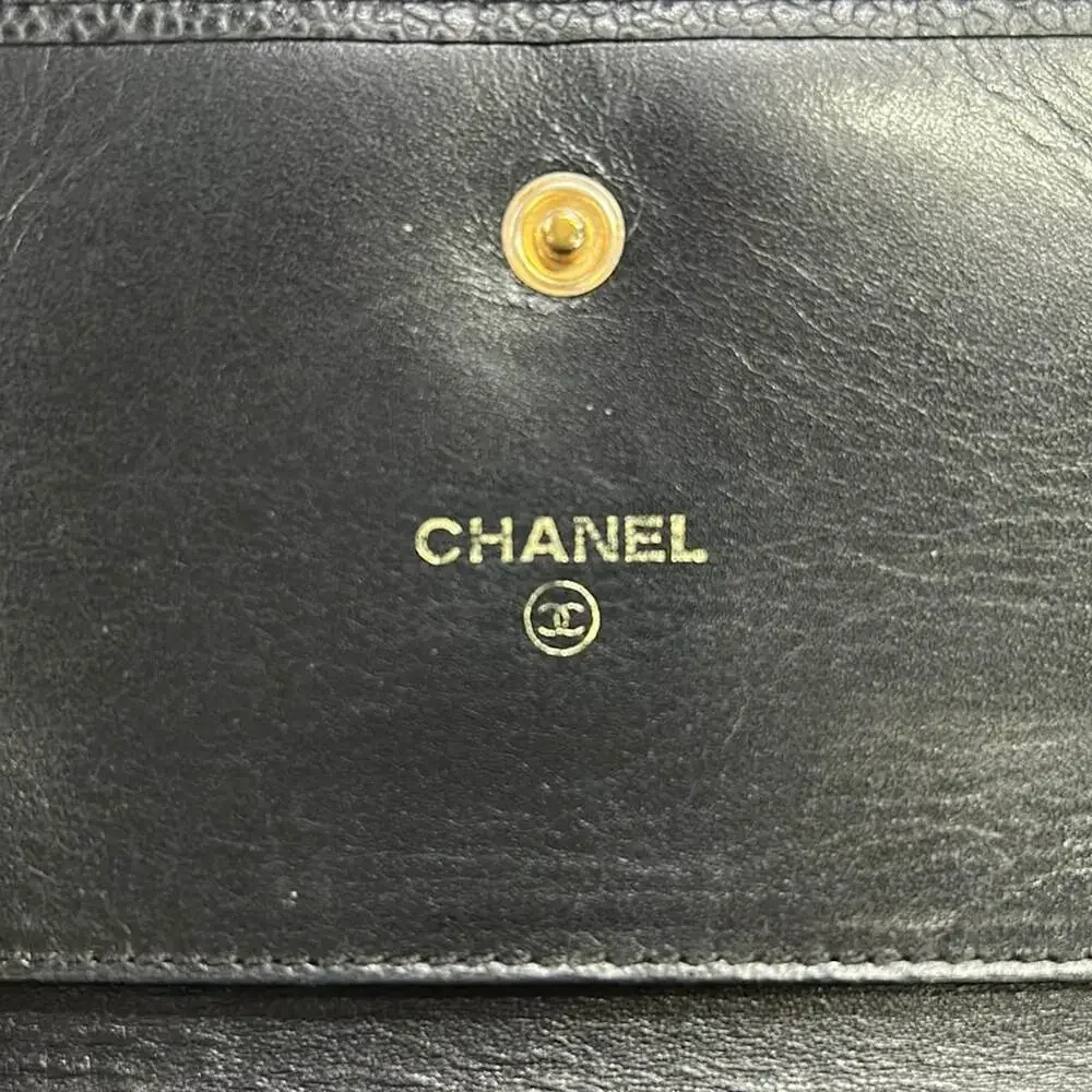CHANEL trifold wallet